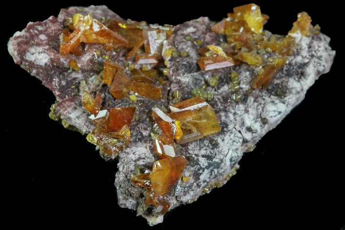 Wulfenite Crystal Cluster - Rowley Mine, AZ #76911